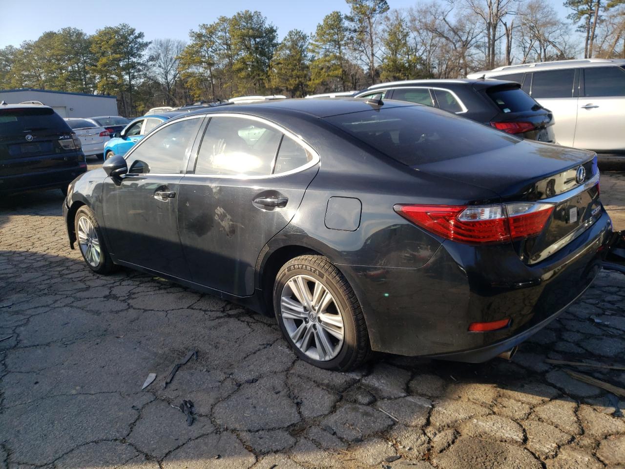 2013 Lexus ES VIN JTHBK1GG1D2072457 Copart auction photo, side / rear end damage thumbnail 2
