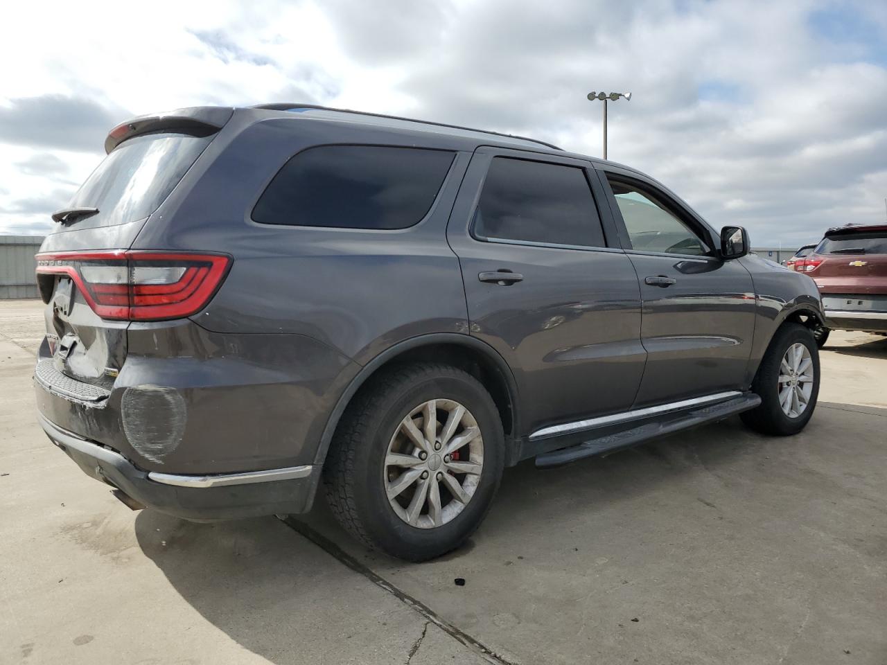 2015 Dodge Durango VIN 1C4RDHAG7FC244600 Copart auction photo, rear end / hail damage thumbnail 3