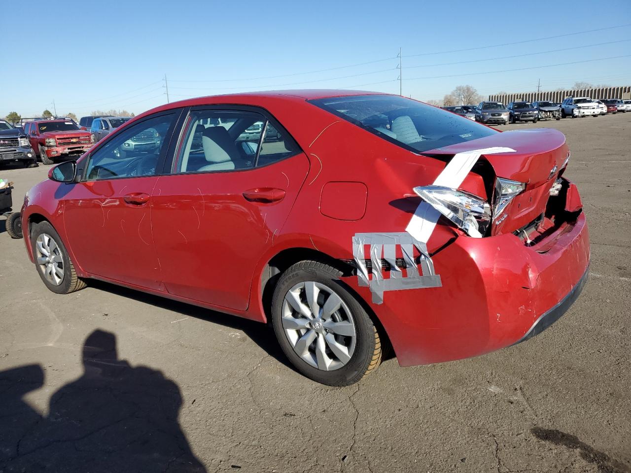 2016 Toyota Corolla VIN 2T1BURHE2GC737735 Copart auction photo, rear end damage thumbnail 2