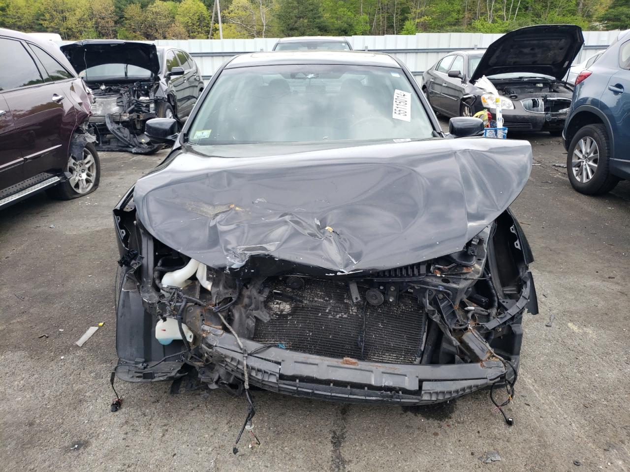 2015 Honda Accord VIN 1HGCR3F89FA010435 Copart auction photo, front end / minor dent/scratches damage thumbnail 5