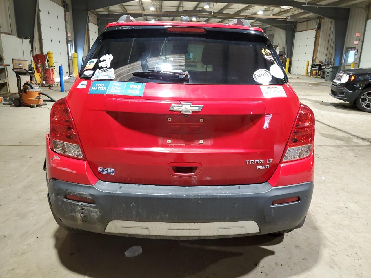 2016 Chevrolet Trax VIN KL7CJPSB0GB606833 Copart auction photo, front end / side damage thumbnail 6