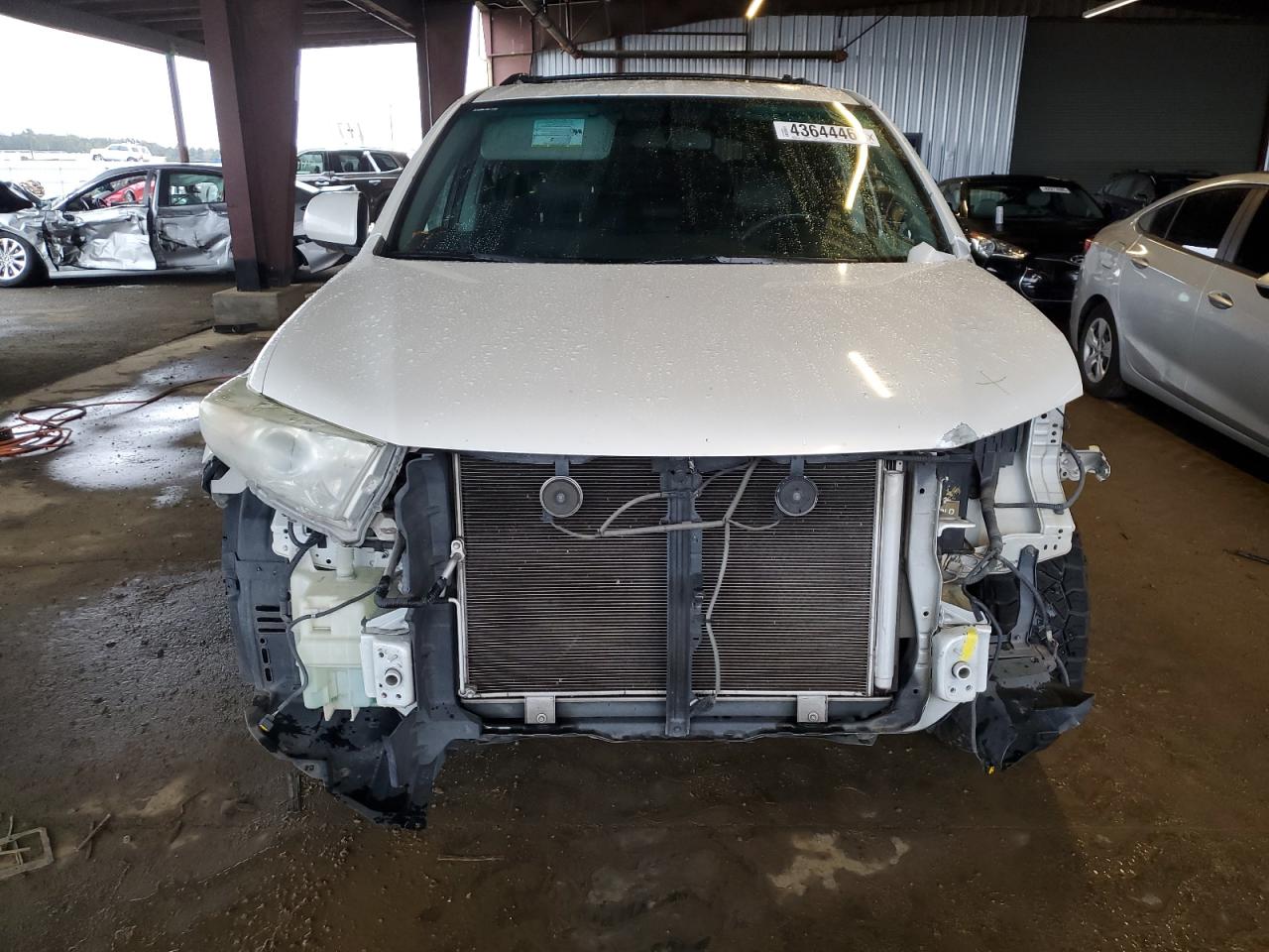 2013 Toyota Highlander VIN 5TDBK3EH3DS190060 Copart auction photo, front end damage thumbnail 5
