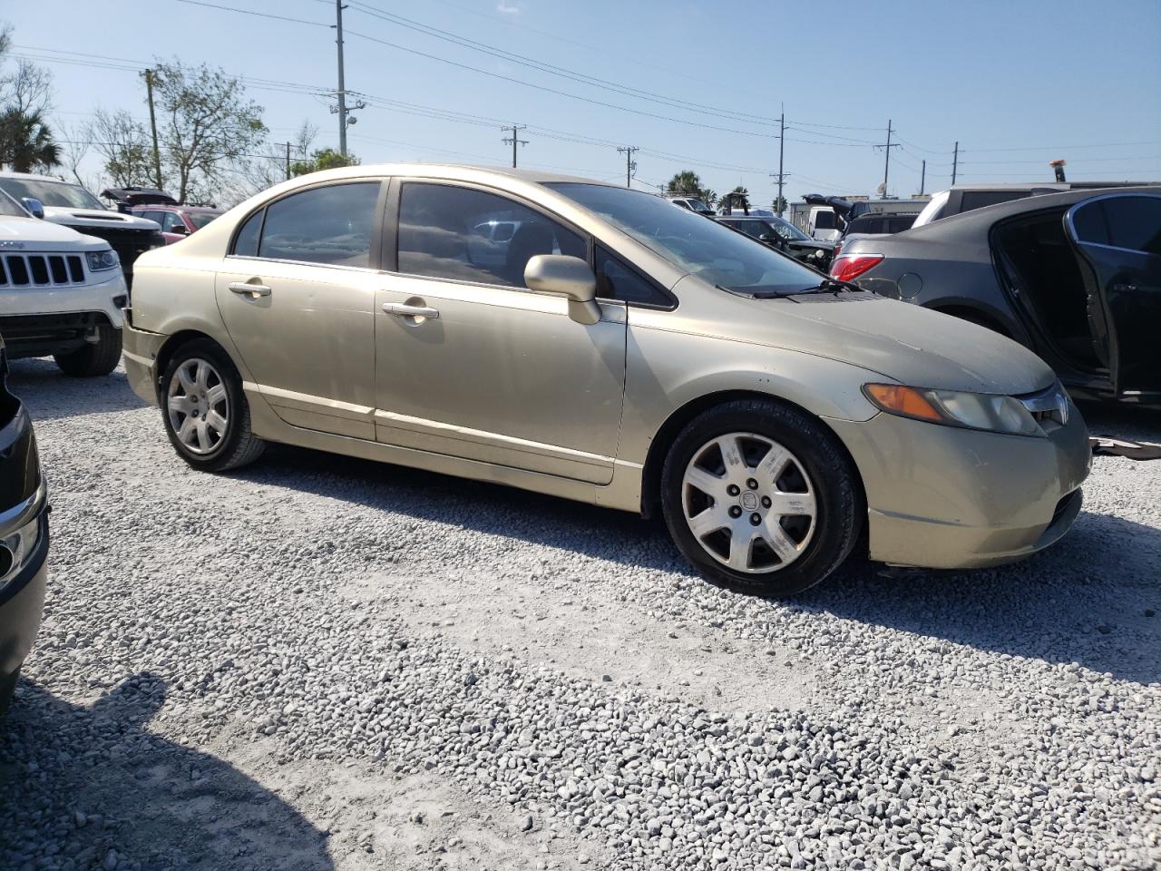 2007 Honda Civic VIN 1HGFA16587L026548 Copart auction photo, rear end damage thumbnail 4
