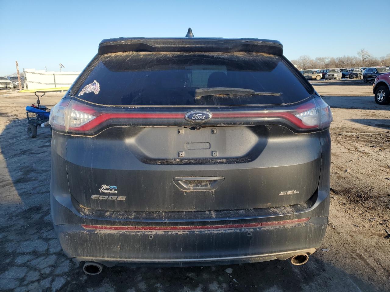 2018 Ford Edge VIN 2FMPK3J87JBB58796 Copart auction photo, side damage thumbnail 6