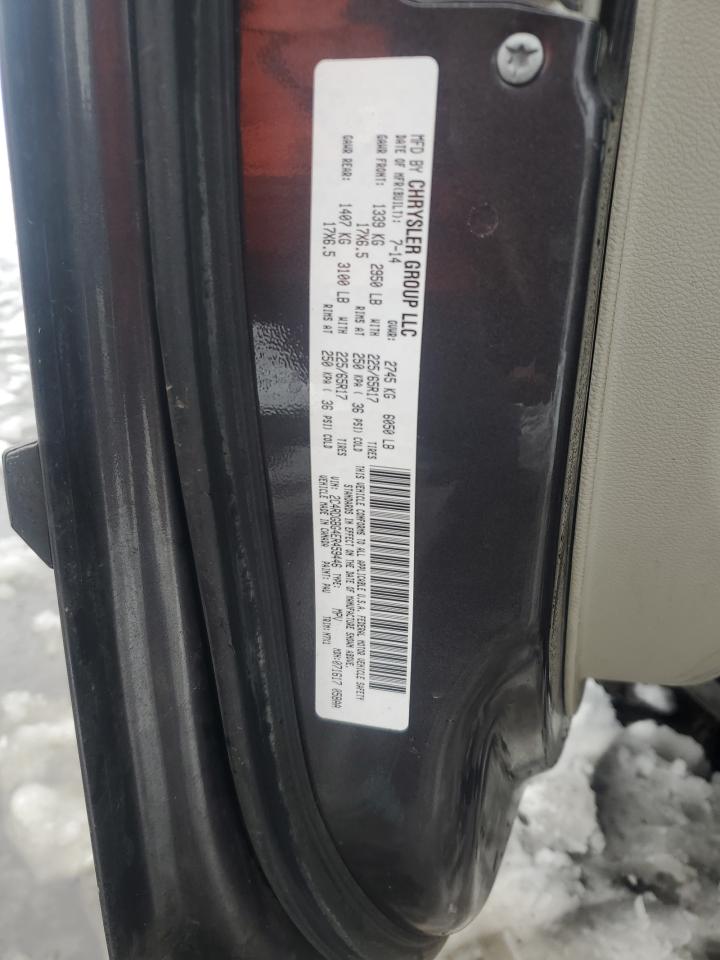 2014 Dodge Caravan VIN 2C4RDGBG4ER459446 Copart auction photo, front end / undercarriage damage thumbnail 15