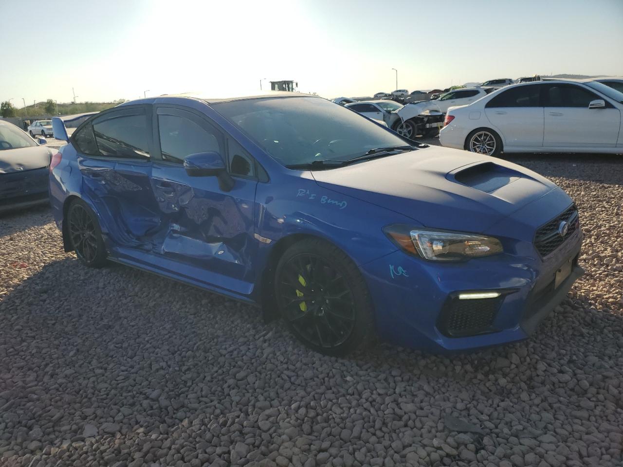 2021 Subaru WRX VIN JF1VA2W69M9812575 Copart auction photo, side damage thumbnail 4