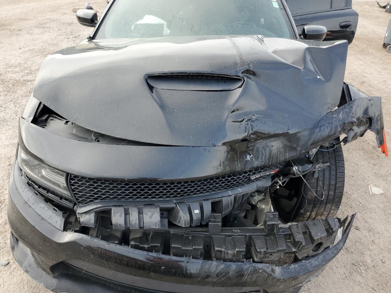 2019 Dodge Charger VIN 2C3CDXCT5KH742915 Copart auction photo, front end / side damage thumbnail 11