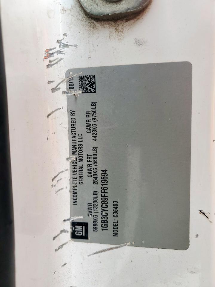 2015 Chevrolet Silverado VIN 1GB3CYC89FF619694 Copart auction photo, front end damage thumbnail 12