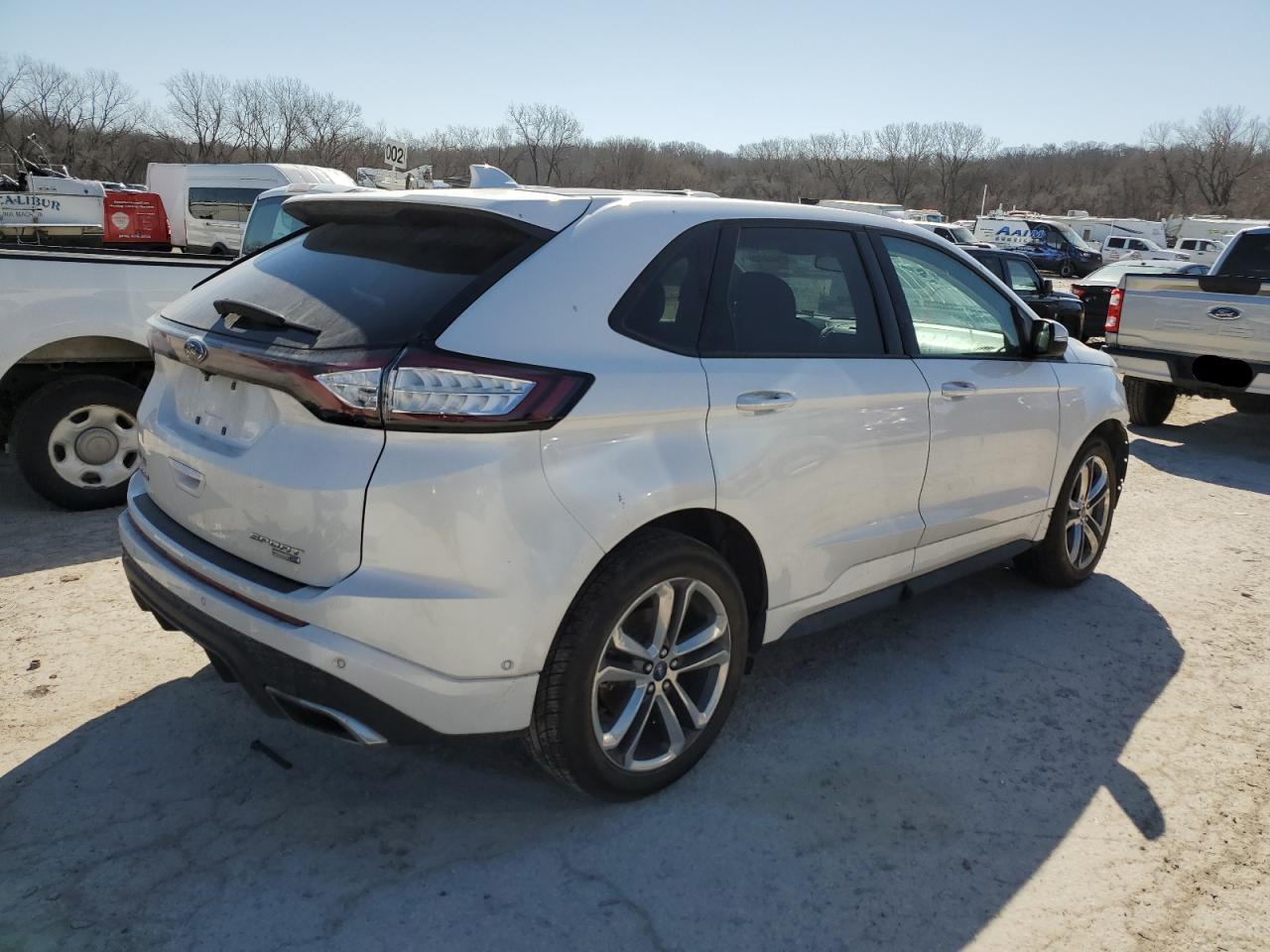 2017 Ford Edge VIN 2FMPK4AP6HBB79517 Copart auction photo, front end damage thumbnail 3