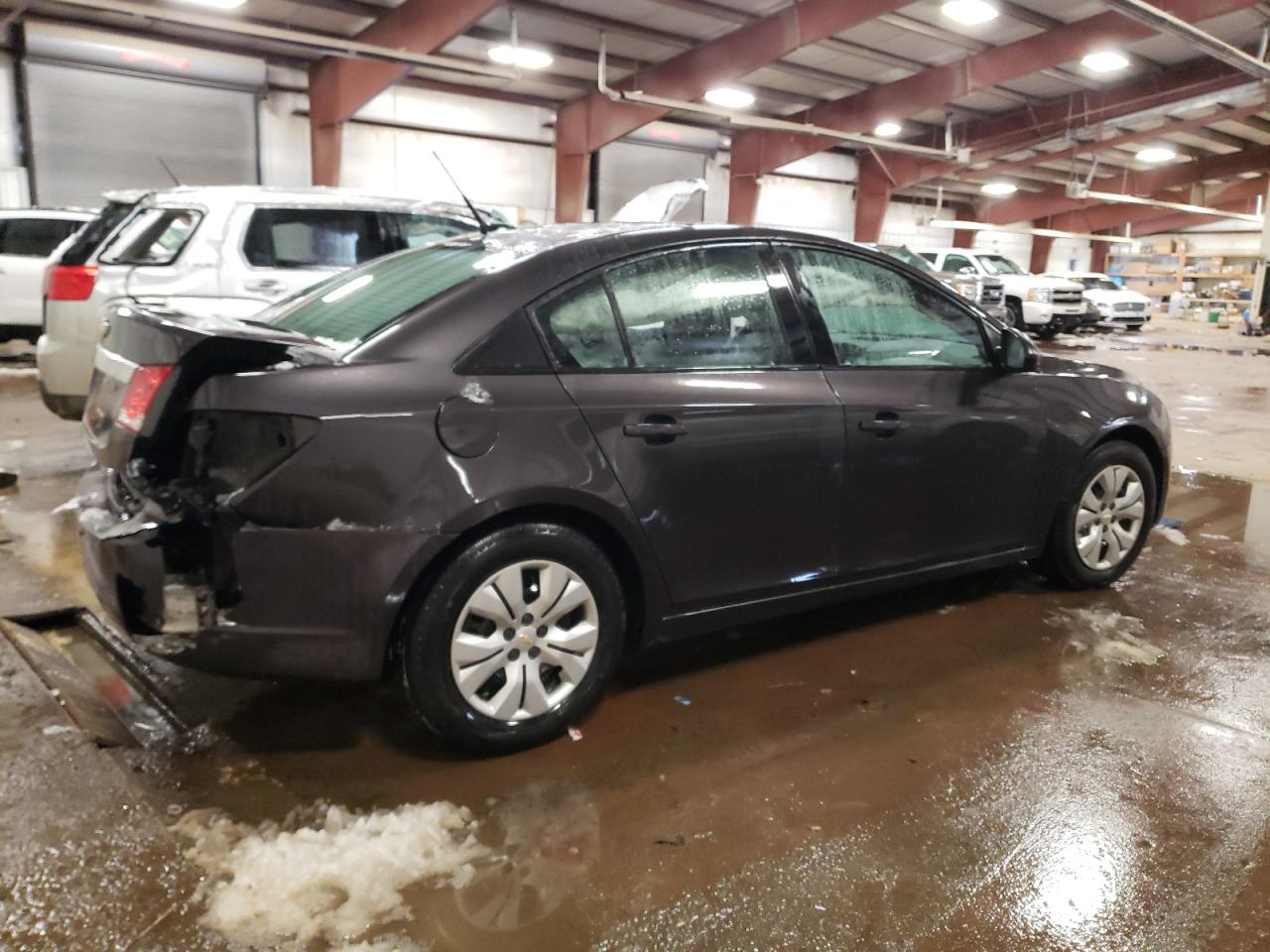 2014 Chevrolet Cruze VIN 1G1PA5SH8E7225026 Copart auction photo, side / all over damage thumbnail 3