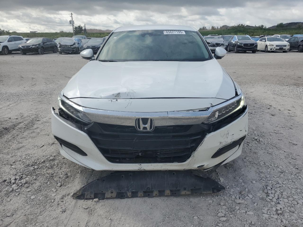 2019 Honda Accord VIN 1HGCV1F1XKA052870 Copart auction photo, front end / undercarriage damage thumbnail 5