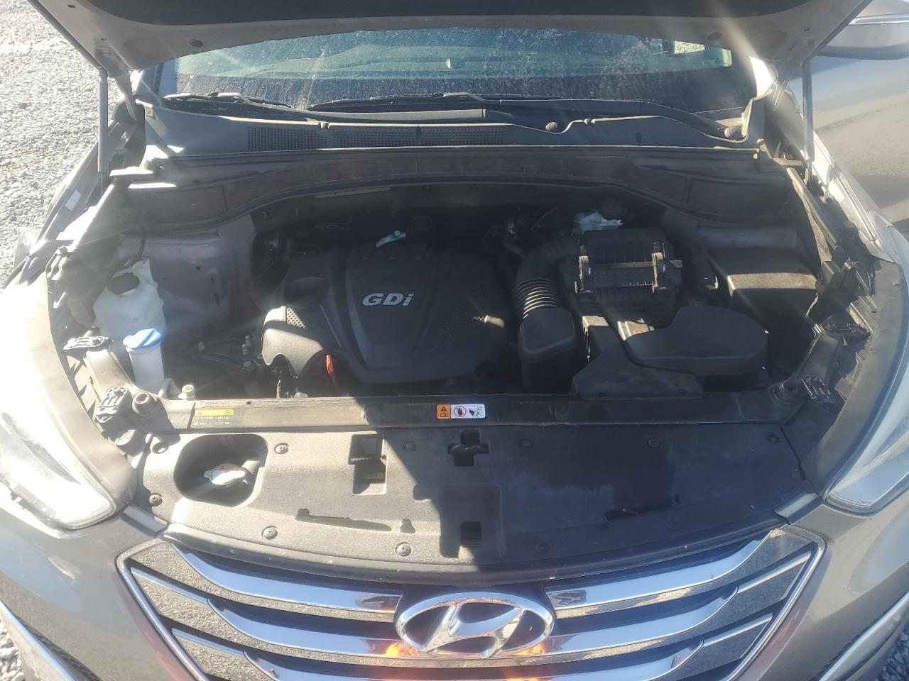 2014 Hyundai Santa Fe VIN 5XYZU3LBXEG140357 Copart auction photo, front end / rear end damage thumbnail 14