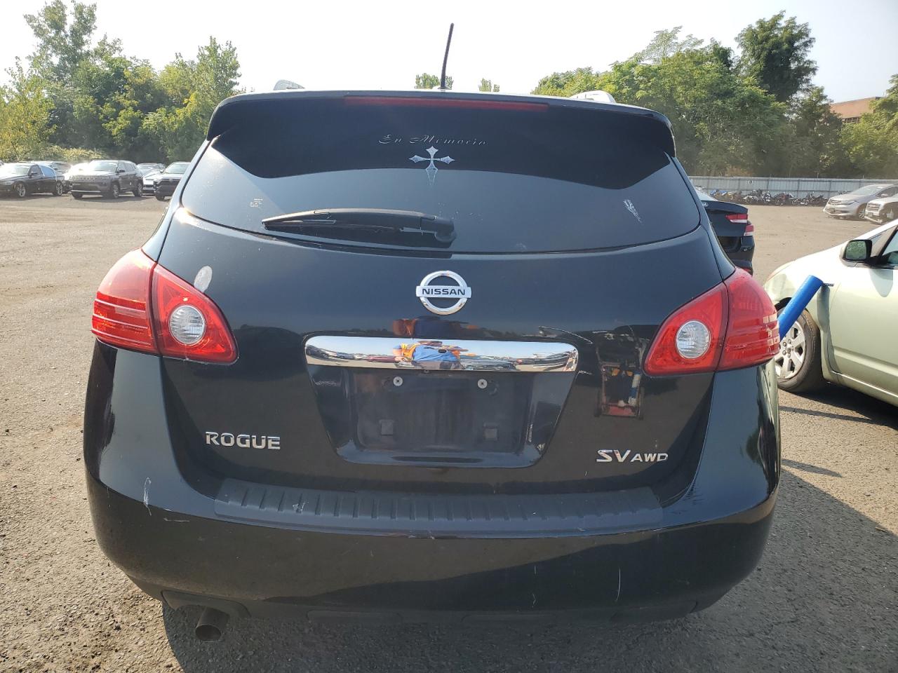 2011 Nissan Rogue VIN JN8AS5MV5BW686977 Copart auction photo, burn damage thumbnail 6