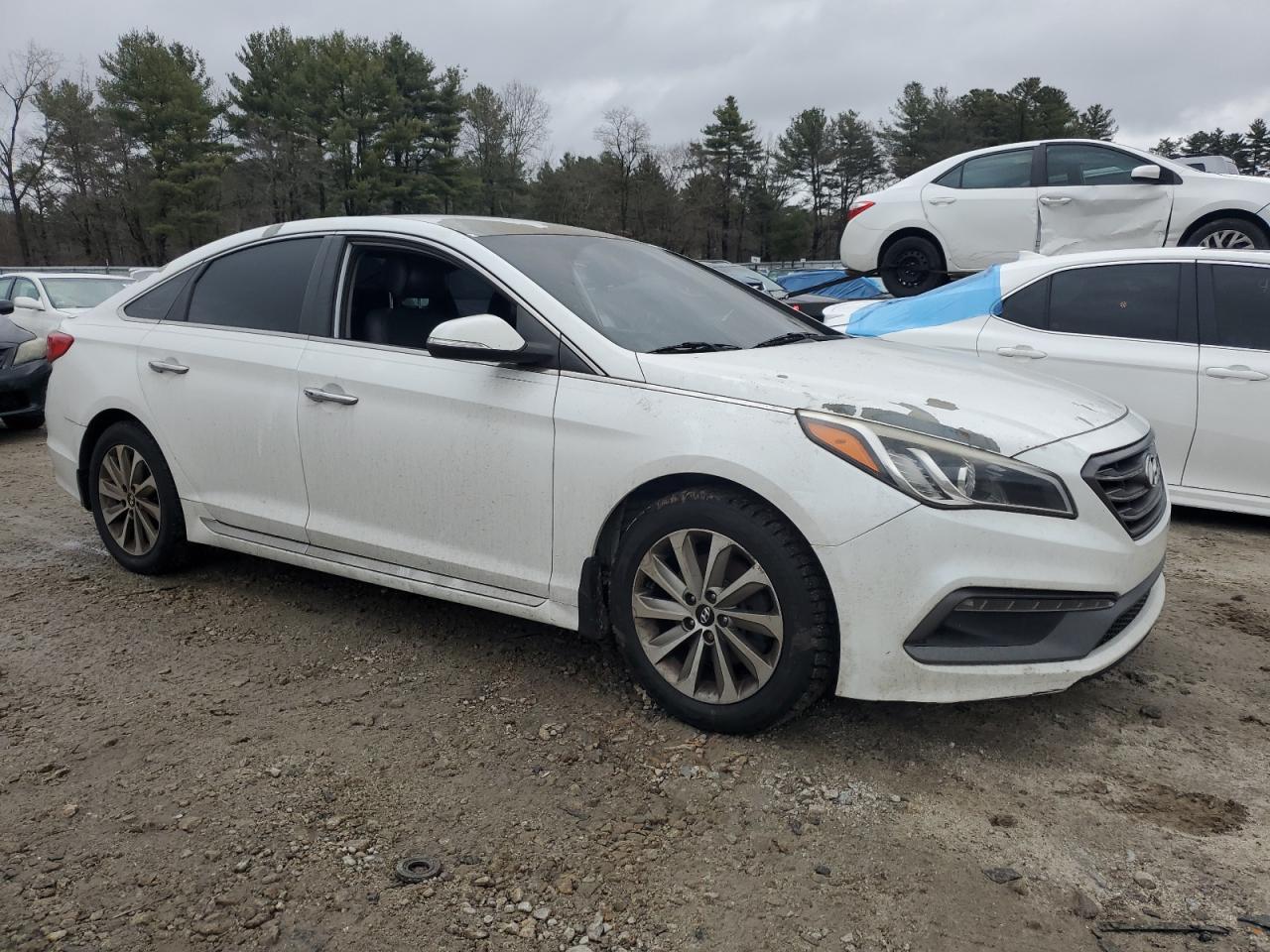 2015 Hyundai Sonata VIN 5NPE34AF8FH156354 Copart auction photo, minor dent/scratches damage thumbnail 4