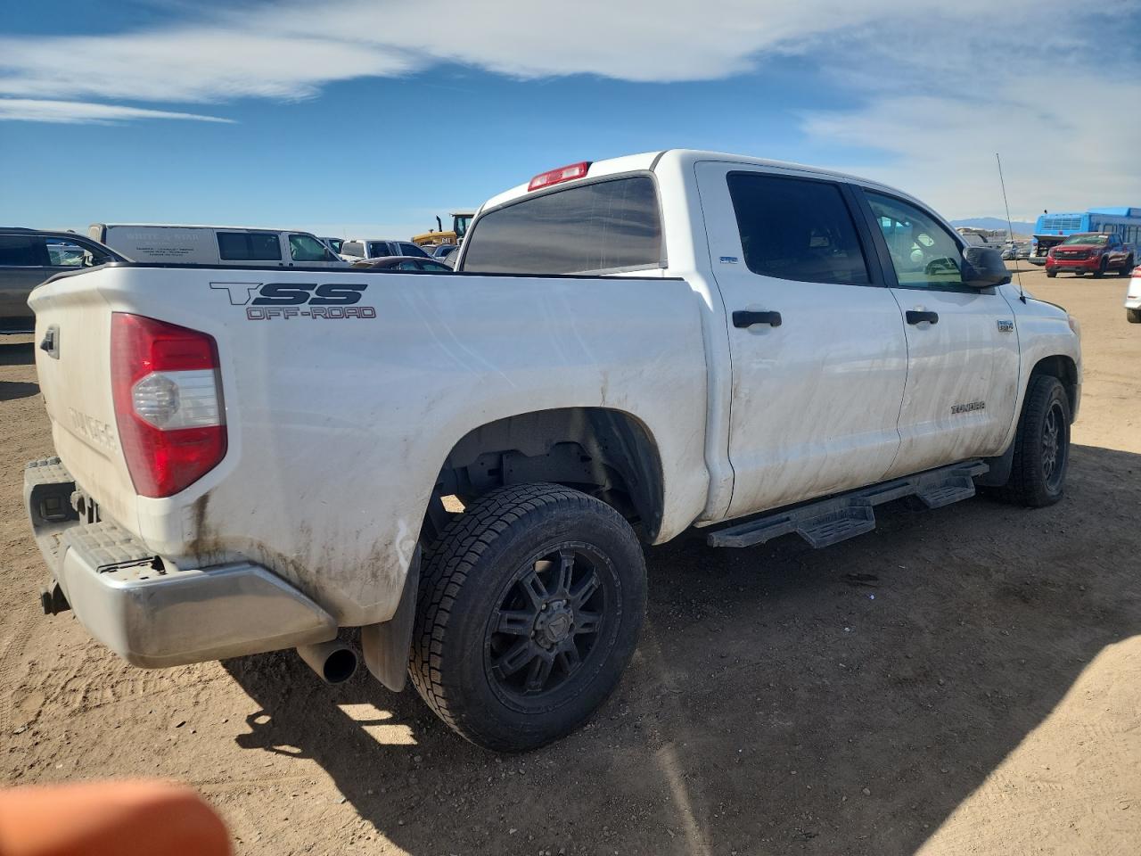 2014 Toyota Tundra VIN 5TFDW5F18EX405499 Copart auction photo, undercarriage / all over damage thumbnail 3