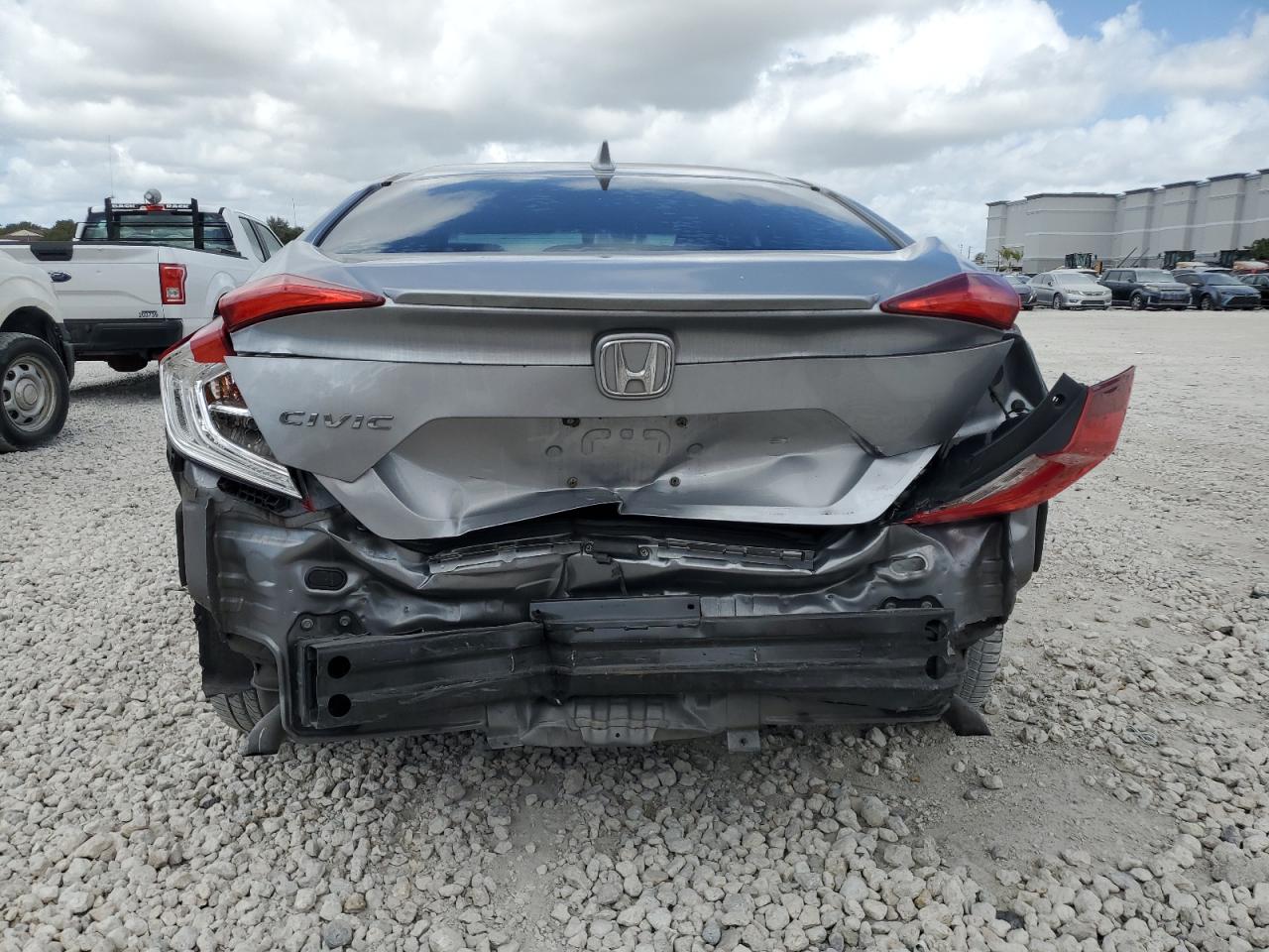 2016 Honda Civic VIN 19XFC1F35GE038110 Copart auction photo, rear end damage thumbnail 6