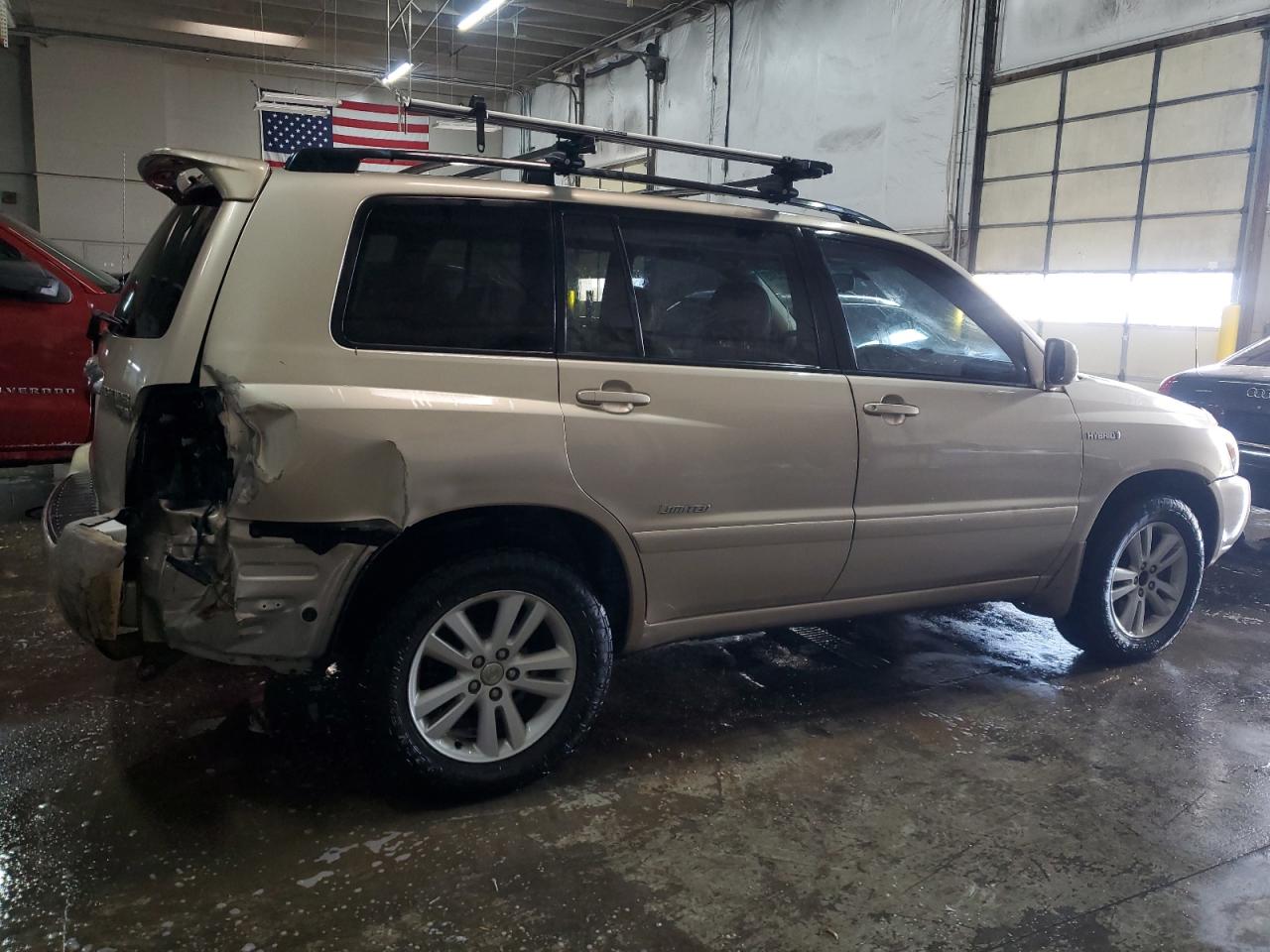 2007 Toyota Highlander VIN JTEEW21A770049810 Copart auction photo, rear end damage thumbnail 3