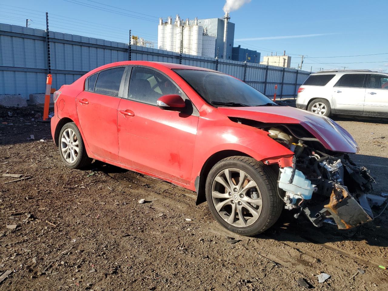 2010 Mazda 3 VIN JM1BL1S53A1155507 Copart auction photo, front end damage thumbnail 4