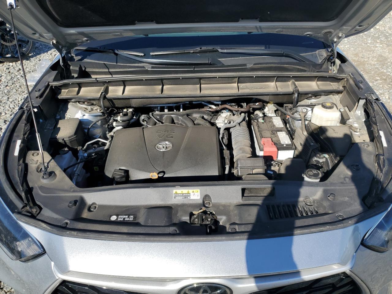 2022 Toyota Highlander VIN 5TDGZRAH8NS142260 Copart auction photo, top/roof damage thumbnail 12
