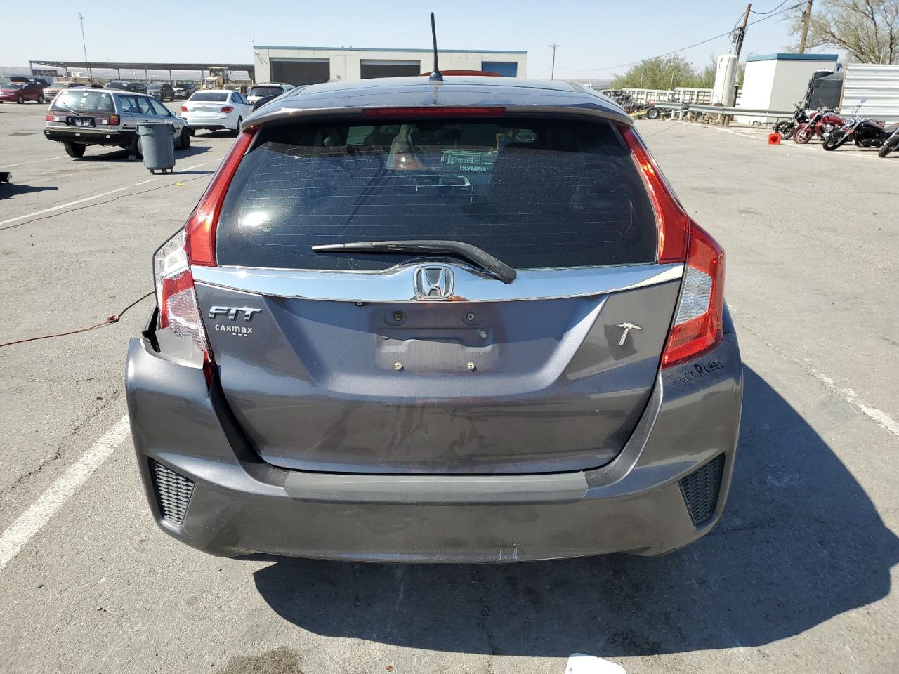 2015 Honda Fit VIN 3HGGK5H83FM784116 Copart auction photo, side / rear end damage thumbnail 6