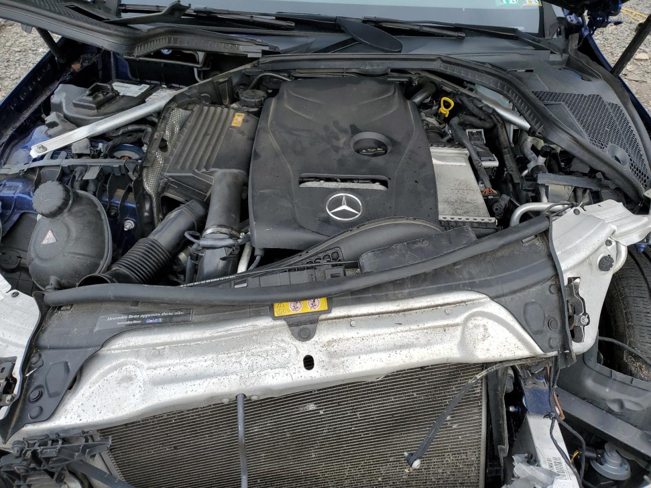 2017 Mercedes-Benz C-klasse VIN WDDWJ4KB5HF393795 Copart auction photo, front end / rear end damage thumbnail 11