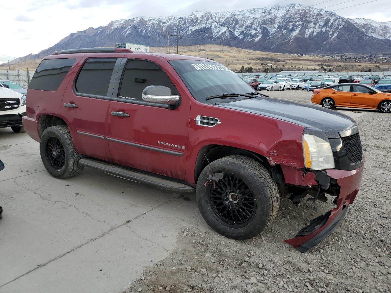 2007 Cadillac Escalade VIN 1GYFK63867R243238 Copart auction photo, front end / rear end damage thumbnail 4