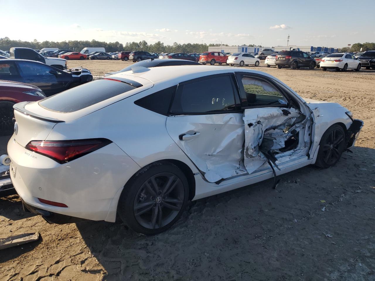 2024 Acura Integra VIN 19UDE4H69RA022588 Copart auction photo, side / front end damage thumbnail 3