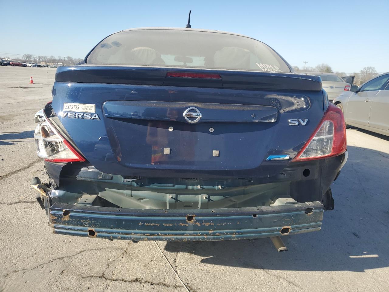 2013 Nissan Versa VIN 3N1CN7APXDL872698 Copart auction photo, front end / rear end damage thumbnail 6