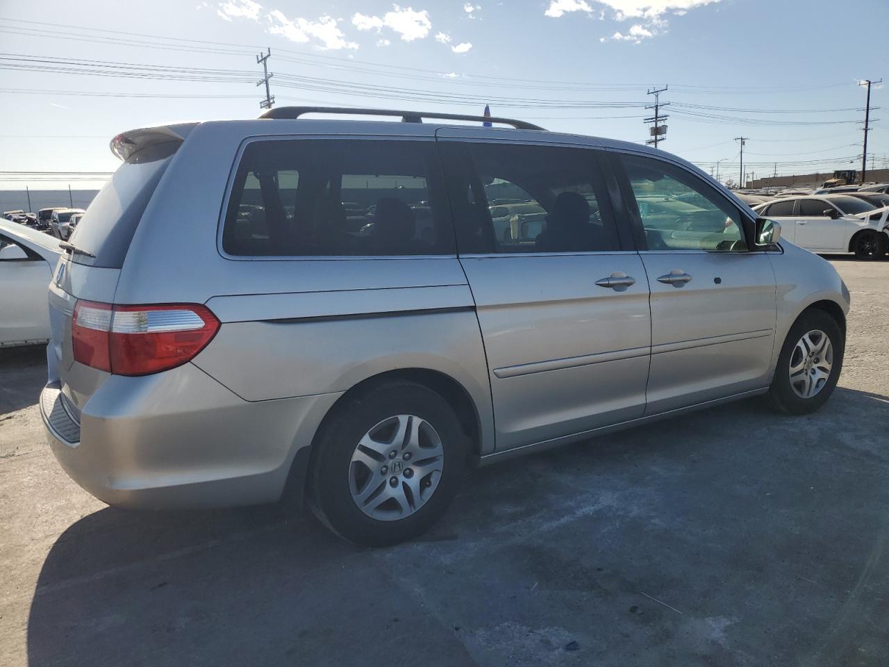 2007 Honda Odyssey VIN 5FNRL38787B405956 Copart auction photo, front end damage thumbnail 3