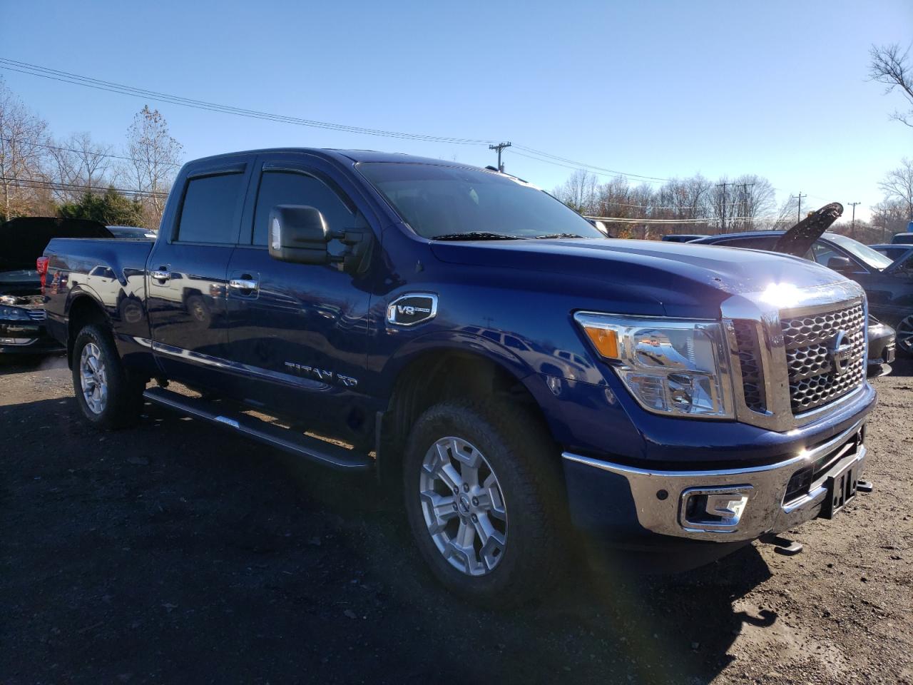 2017 Nissan Titan VIN 1N6AA1F43HN504281 Copart auction photo, front end / rear end damage thumbnail 4