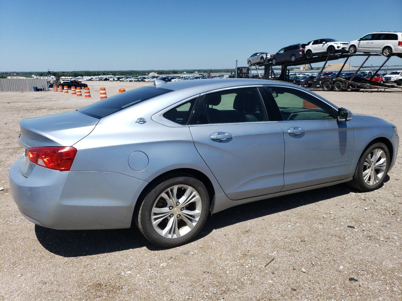 2014 Chevrolet Impala VIN 1G1115SL2EU138489 Copart auction photo, front end / side damage thumbnail 3