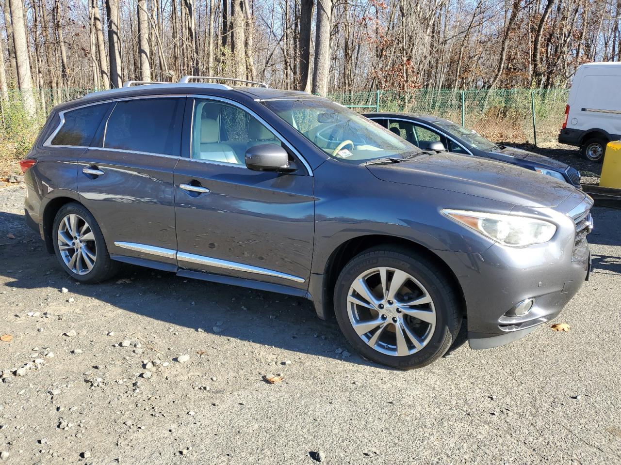 2013 Infiniti JX VIN 5N1AL0MM8DC345298 Copart auction photo, minor dent/scratches / mechanical damage thumbnail 4