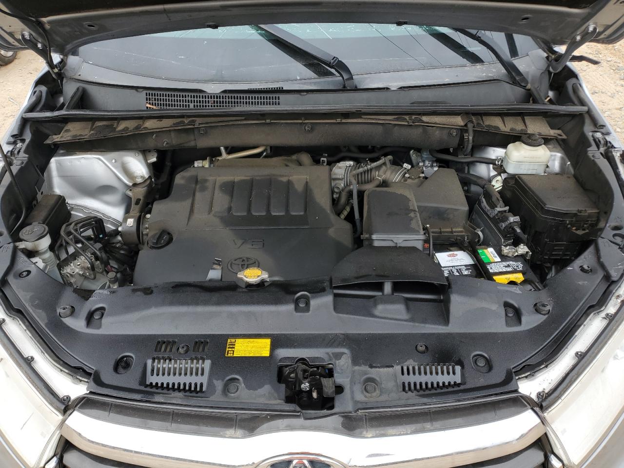 2014 Toyota Highlander VIN 5TDZKRFH4ES025846 Copart auction photo, rollover damage thumbnail 13
