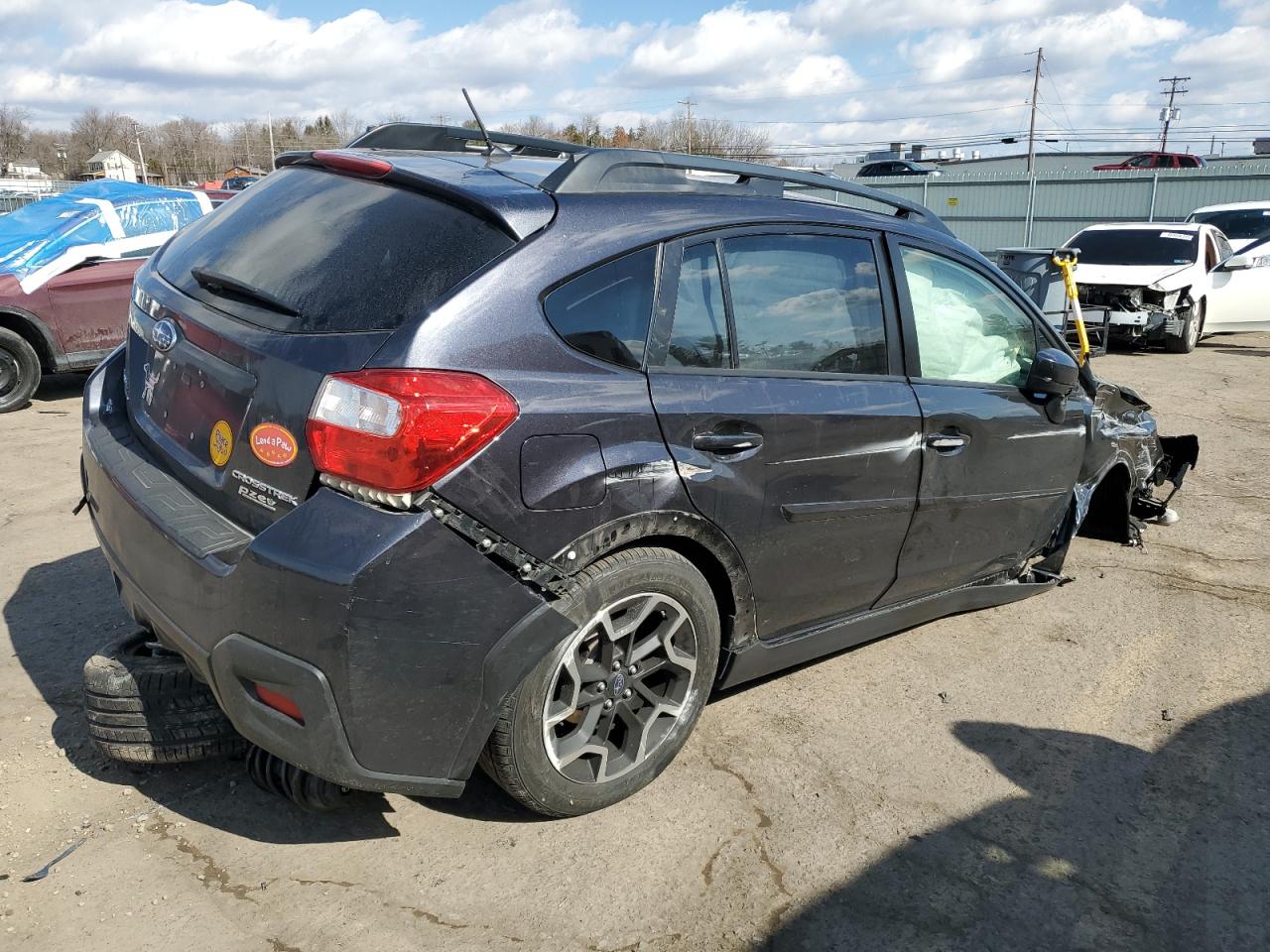 2017 Subaru XV VIN JF2GPABC8HH252438 Copart auction photo, rollover damage thumbnail 3