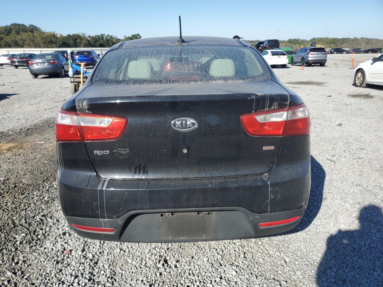 2012 KIA Rio VIN KNADM4A35C6091741 Copart auction photo, front end damage thumbnail 6