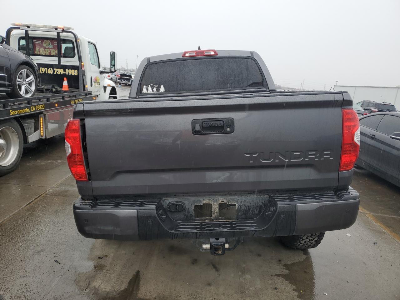 2021 Toyota Tundra VIN 5TFHY5F13MX028137 Copart auction photo, front end / side damage thumbnail 6