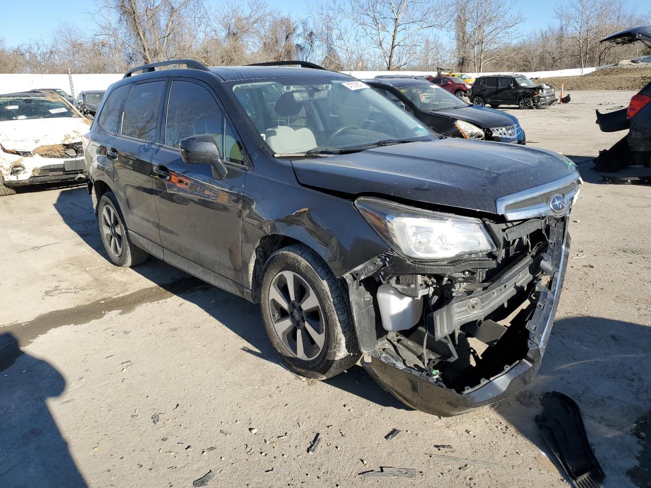 2018 Subaru Forester VIN JF2SJAGCXJH442459 Copart auction photo, front end / rear end damage thumbnail 4