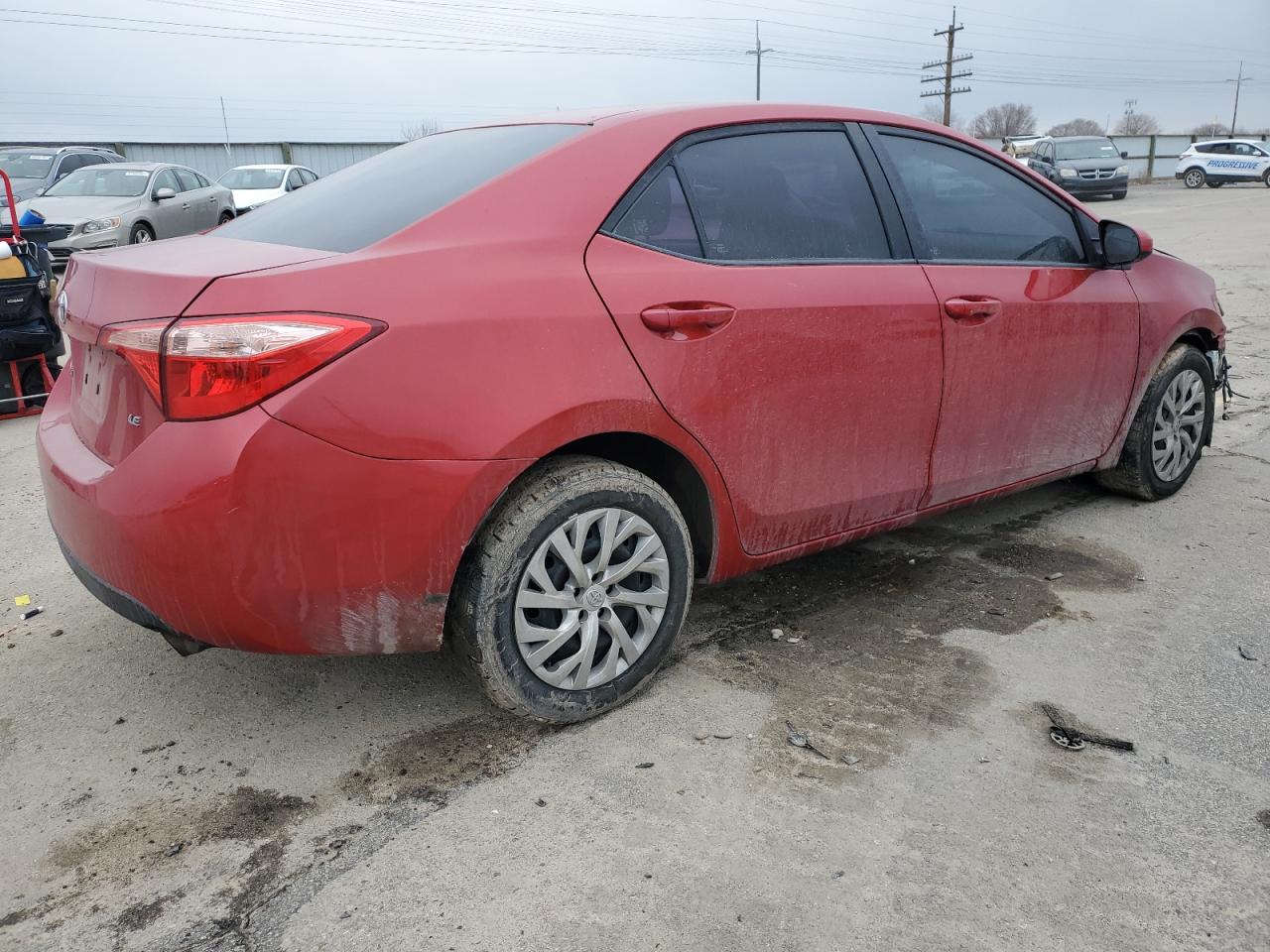 2019 Toyota Corolla VIN 2T1BURHE2KC229757 Copart auction photo, all over damage thumbnail 3