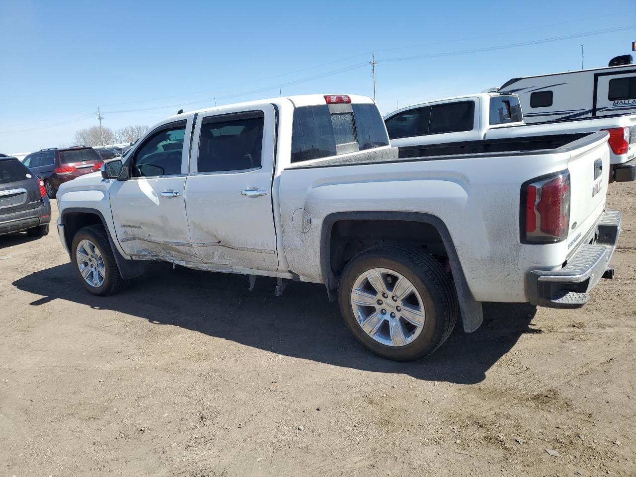 2018 GMC Sierra VIN 3GTU2NEC9JG145921 Copart auction photo, side damage thumbnail 2