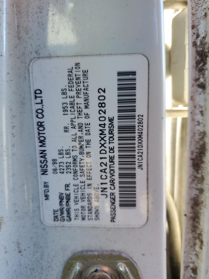 1999 Nissan Maxima VIN JN1CA21DXXM402802 Copart auction photo, all over damage thumbnail 14