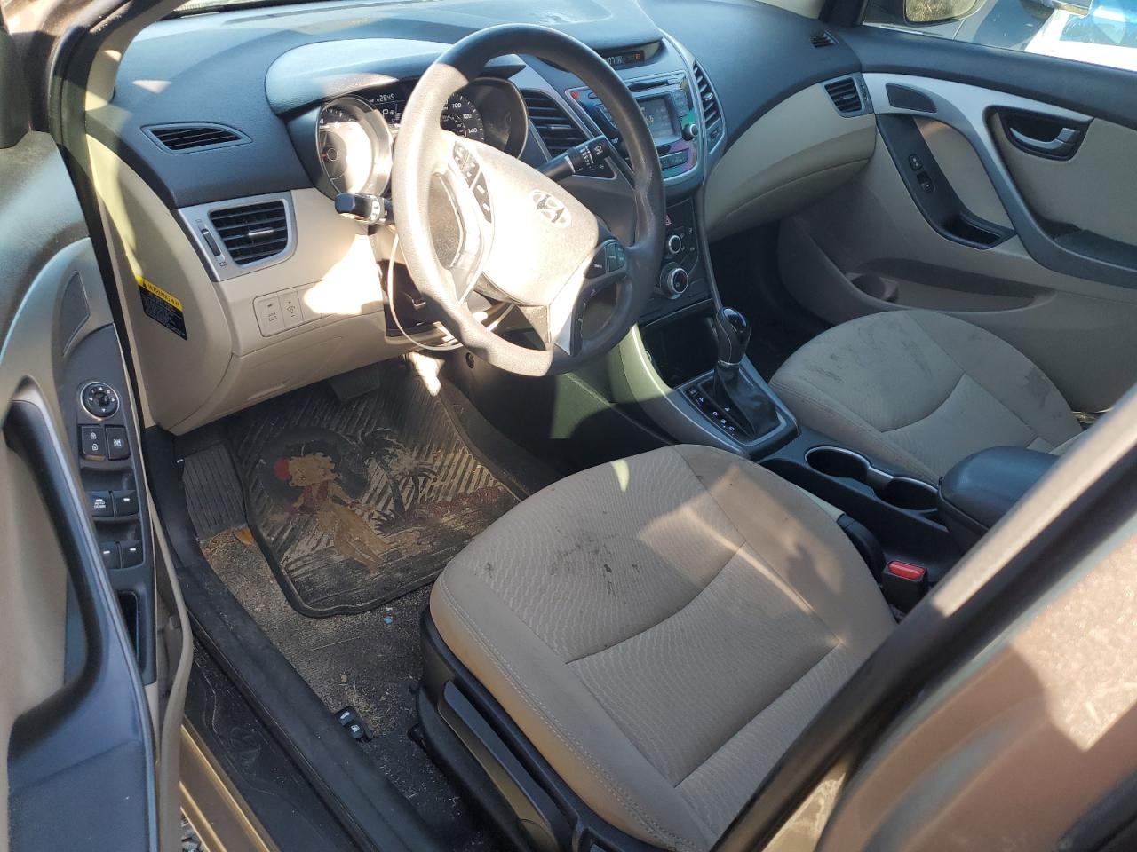2014 Hyundai Elantra VIN 5NPDH4AE9EH544373 Copart auction photo, all over damage thumbnail 8