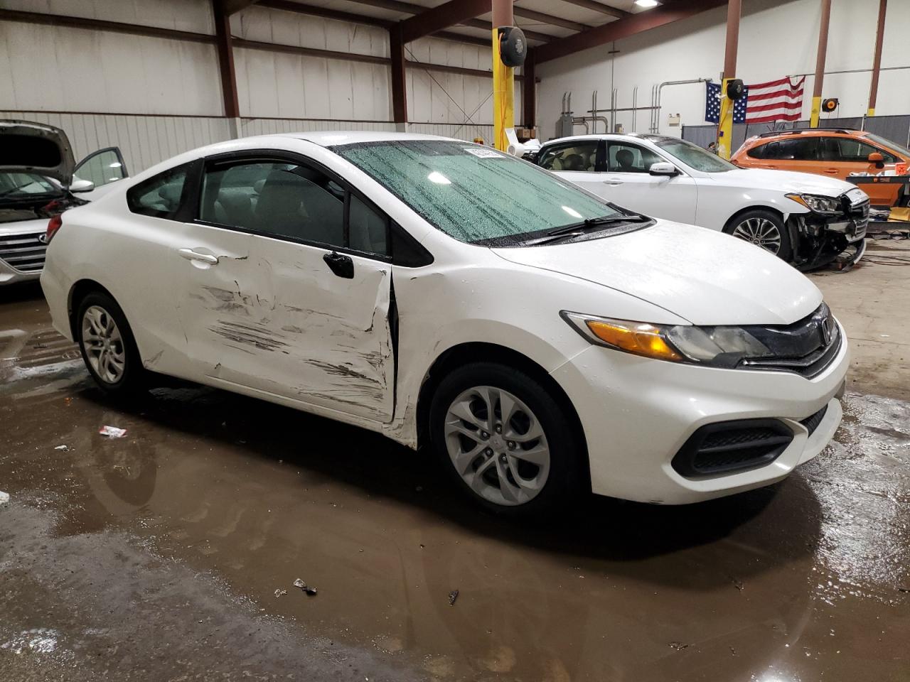 2014 Honda Civic VIN 2HGFG3B52EH504618 Copart auction photo, side / front end damage thumbnail 4