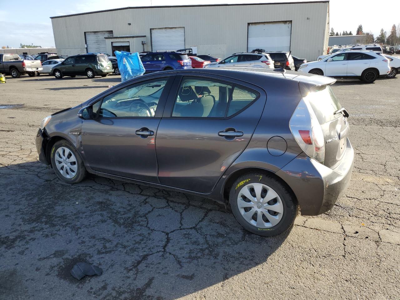 2014 Toyota Prius VIN JTDKDTB37E1062700 Copart auction photo, front end damage thumbnail 2