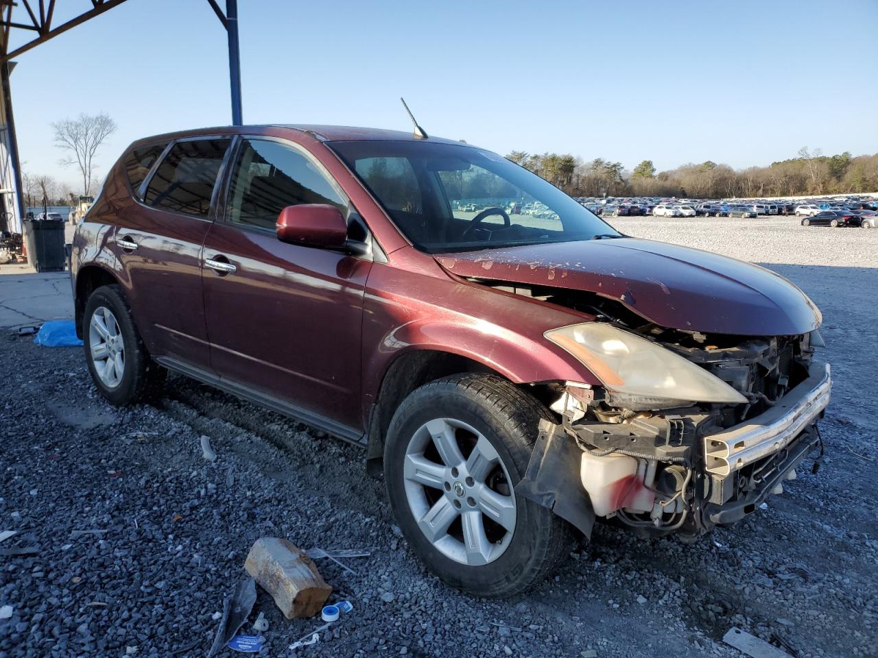 2006 Nissan Murano VIN JN8AZ08T56W428519 Copart auction photo, front end damage thumbnail 4