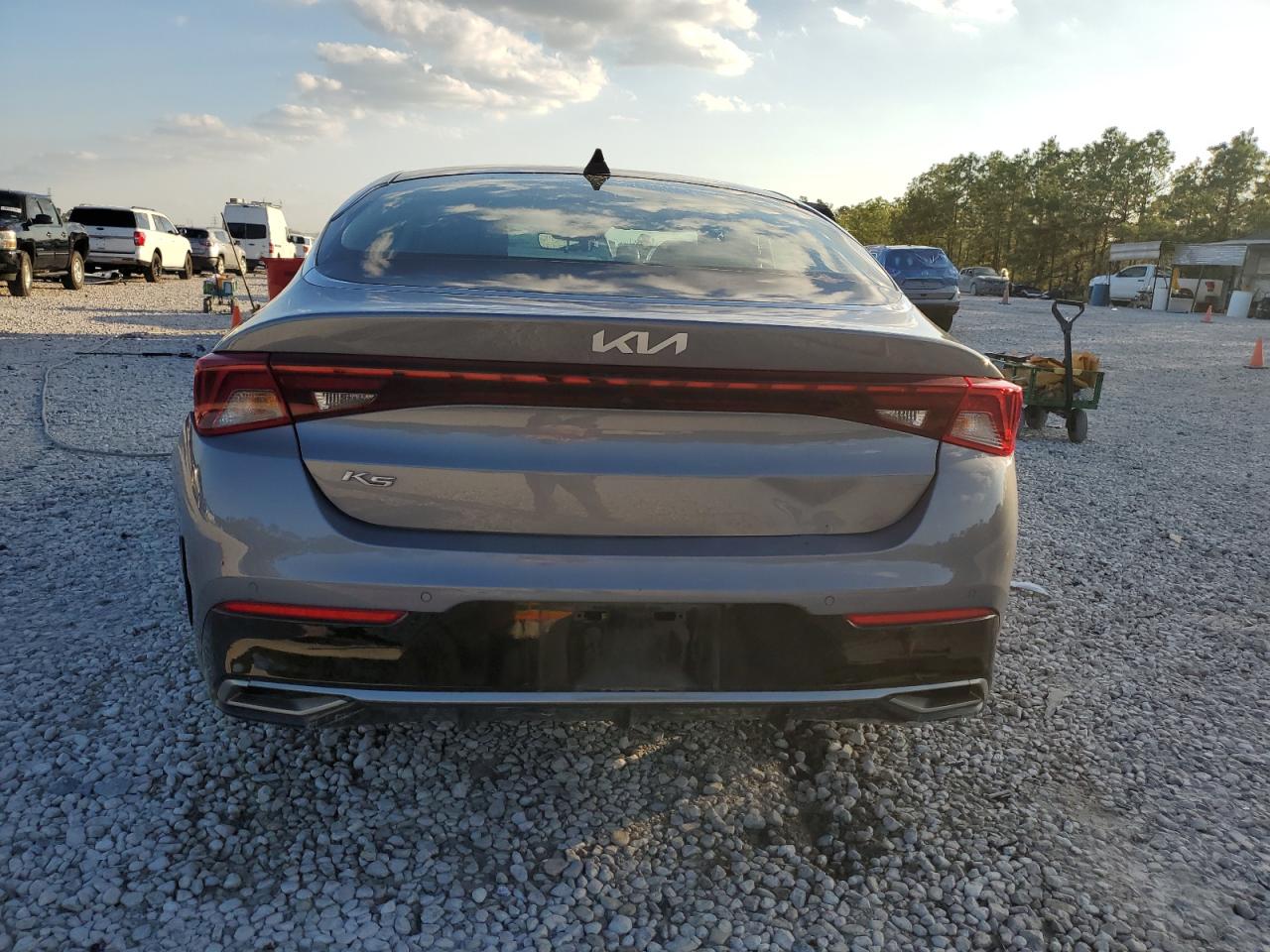 2022 KIA K5 VIN 5XXG34J22NG123690 Copart auction photo, side damage thumbnail 6