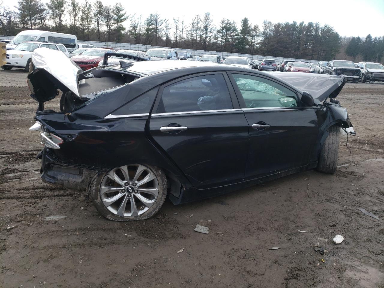 2011 Hyundai Sonata VIN 5NPEC4AC3BH038406 Copart auction photo, all over damage thumbnail 3