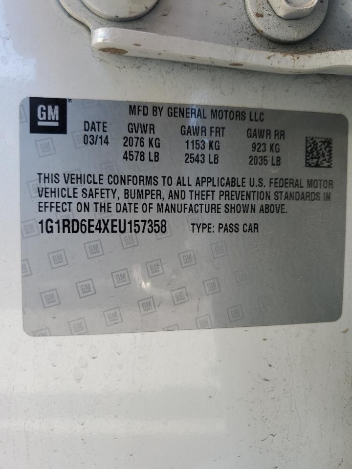 2014 Chevrolet Volt VIN 1G1RD6E4XEU157358 Copart auction photo, front end damage thumbnail 12