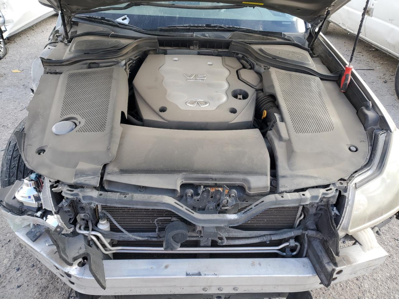 2008 Infiniti M VIN JNKAY01E48M601423 Copart auction photo, undercarriage / front end damage thumbnail 12