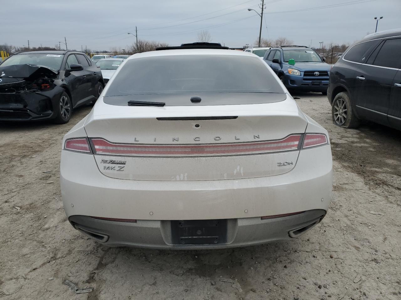 2015 Lincoln MKZ VIN 3LN6L2LU0FR606558 Copart auction photo, front end / minor dent/scratches damage thumbnail 6