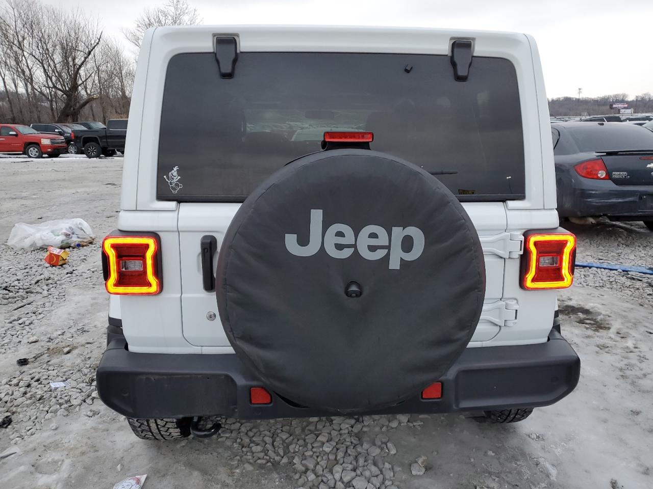 2019 Jeep Wrangler VIN 1C4HJXEG4KW583641 Copart auction photo, front end damage thumbnail 6